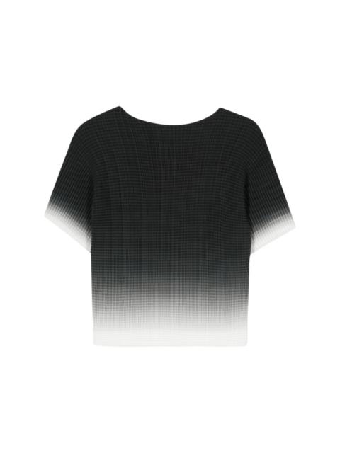 gradient plissÃ© T-shirt