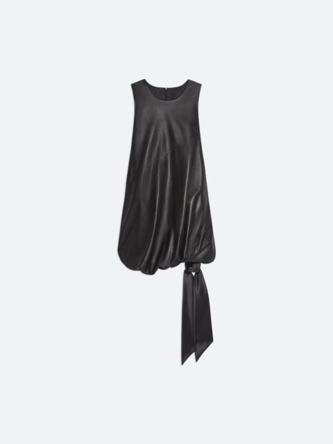 Helmut Lang LEATHER BUBBLE DRESS