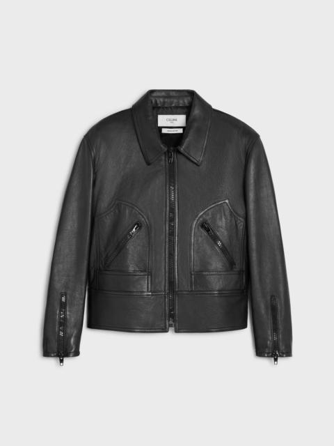CELINE celine wiltern blouson jacket in soft lambskin