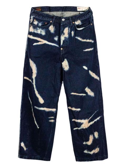 EVISU five-pockets graphic jeans