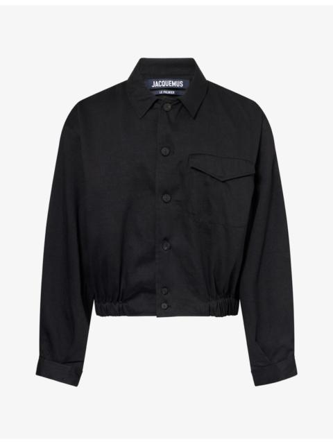 JACQUEMUS Le Blouson Cubano Linen-Blend Jacket