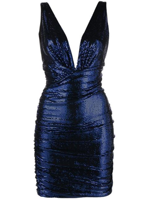 ALEXANDRE VAUTHIER sequinned V-neck minidress