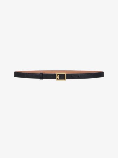 Givenchy Thin double G belt in grained leather