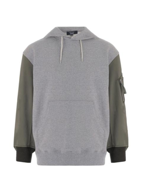 Comme des Garçons Homme contrast-sleeve hoodie