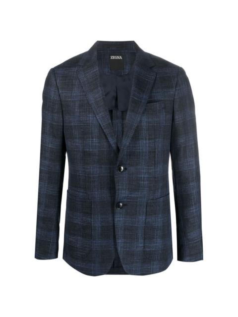 ZEGNA check single-breasted blazer