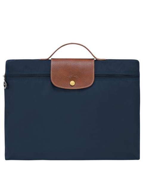 Le Pliage Original S Briefcase Navy - Recycled canvas