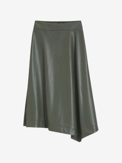 BOSS faux-leather skirt