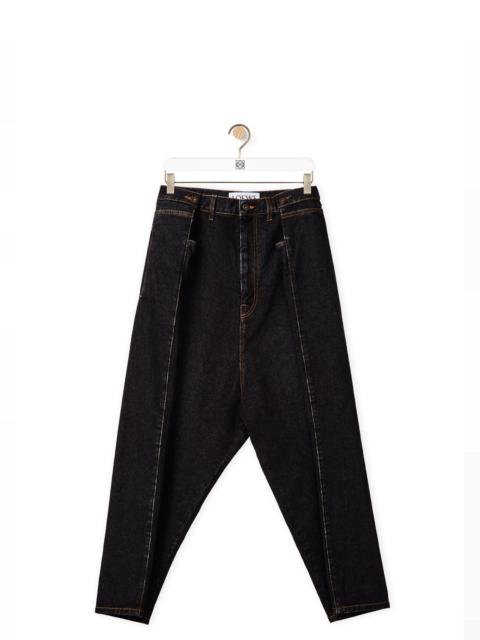 Loewe Cropped low crotch jeans in cotton
