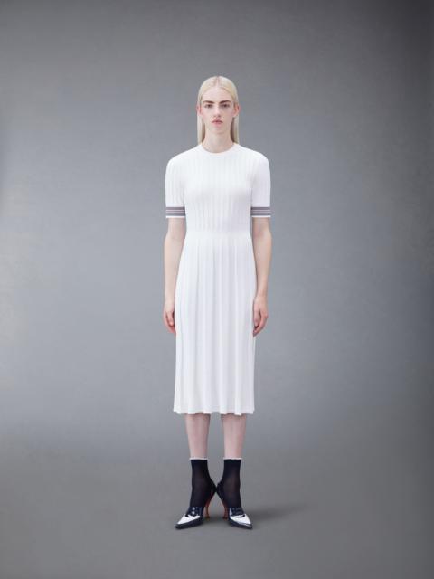 Thom Browne short-sleeve pleated dress