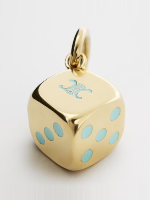 CELINE CELINE CHARMS TRIOMPHE DICE IN ALUMINIUM AND ENAMEL