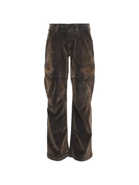 VAQUERA flocked-effect straight-leg jeans