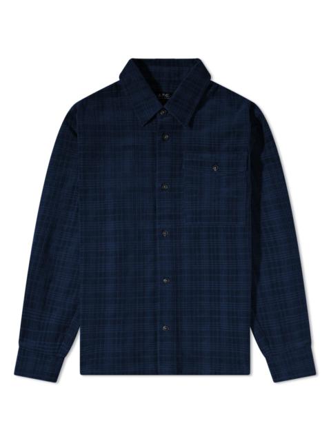 A.P.C. A.P.C. Basile 체크 Corduroy 셔츠