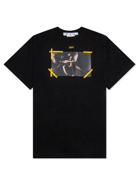 Off-White OFF-WHITE C/O VIRGIL ABLOH DIAG ARROW CARAVAGGIO MERCY SKATE S/S TEE - BLACK/WHITE