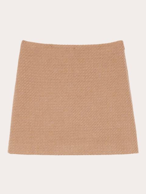 Theory Tweed High-Waist Mini Skirt