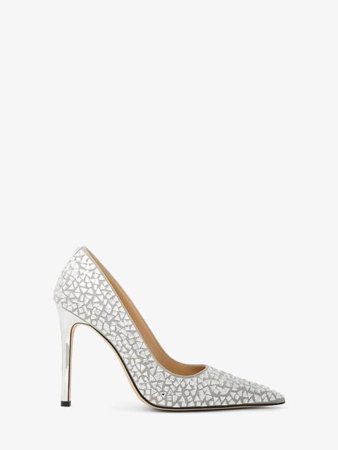 MICHAEL KORS Elyse Embellished Metallic Pump