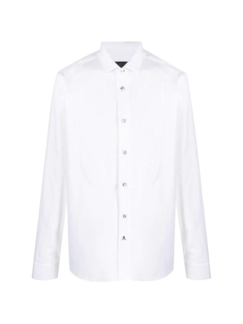 PHILIPP PLEIN pleated-panel detail shirt