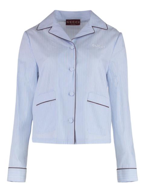 GUCCI striped cotton shirt
