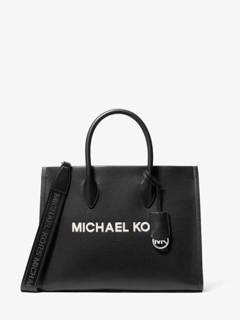 MICHAEL KORS Mirella Medium Pebbled Leather Tote Bag