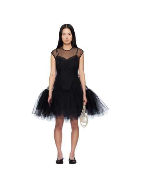 Simone Rocha Black Sleeveless Ballet Tutu Minidress