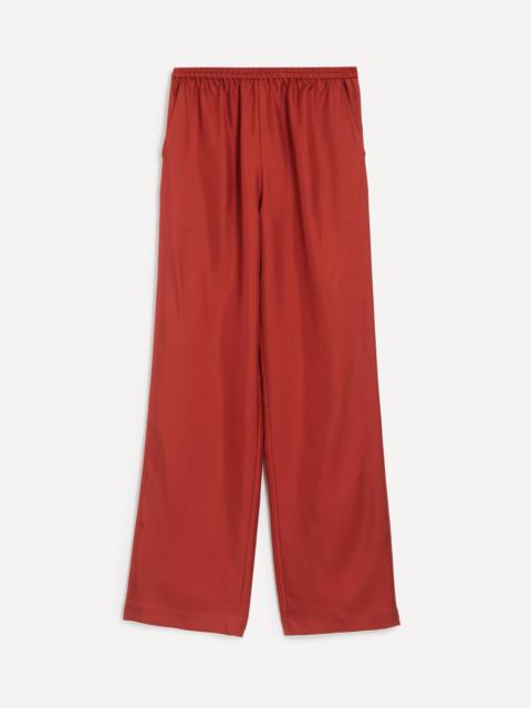 Loulou de Saison Alera Silk-Twill Trousers