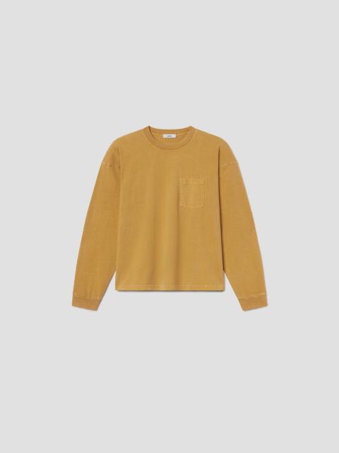 AGOLDE LUCAN LONG SLEEVE TEE IN OCHRE