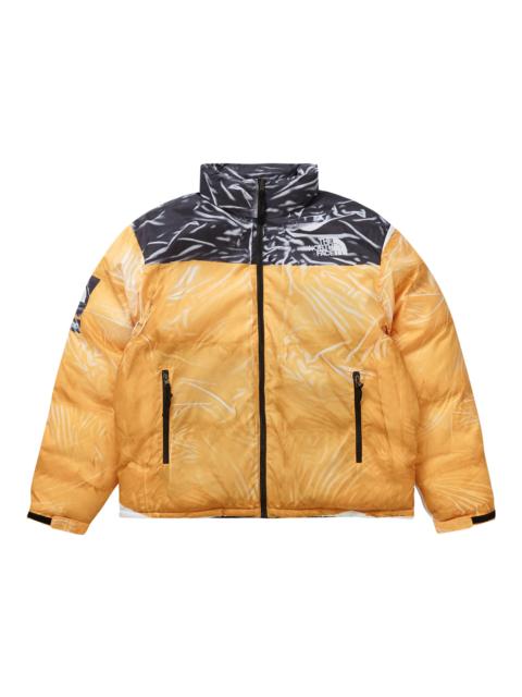Supreme The North Face Printed Nuptse Trompe L'oeil Jacket Yellow