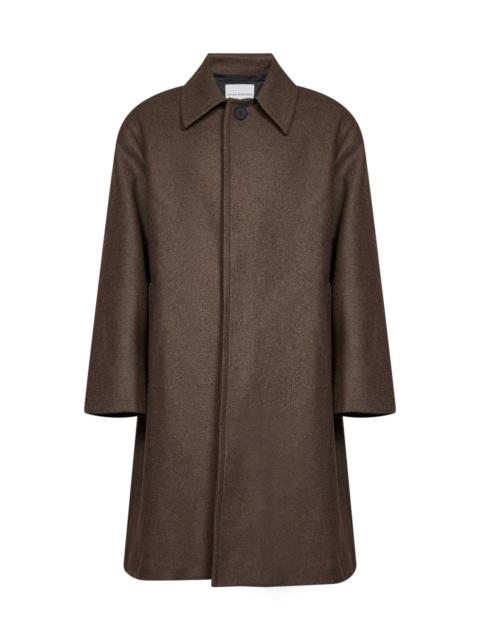 Studio Nicholson Loden wool-blend Ady single-breasted coat