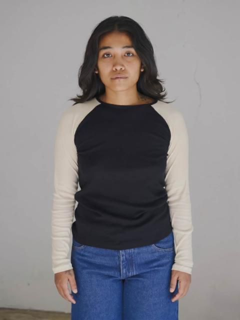 BASERANGE Gene Long Sleeve Tee - Fine Organic Cotton Rib