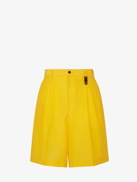 FENDI Yellow cotton pants