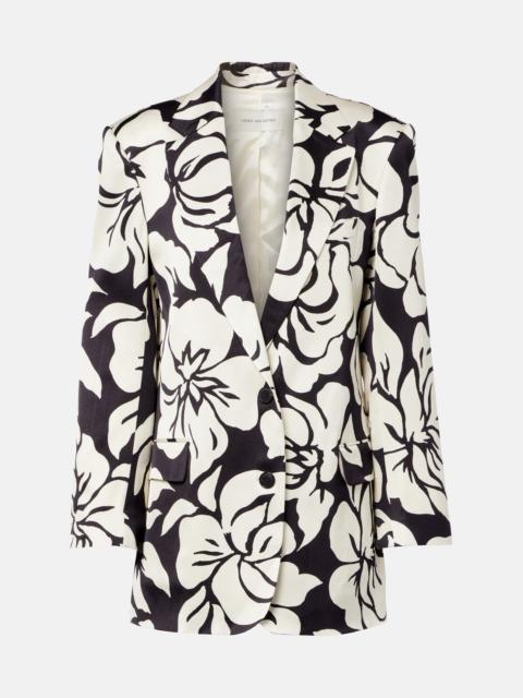 Dries Van Noten Floral satin blazer