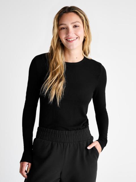 Splendid Isabella Eyelash Shimmer Long Sleeve Tee