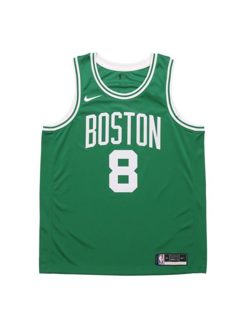 Nike Nike NBA Sports Basketball Jersey/Vest SW Fan Edition 20-21 Season Boston Celtics No. 8 Green CW3659