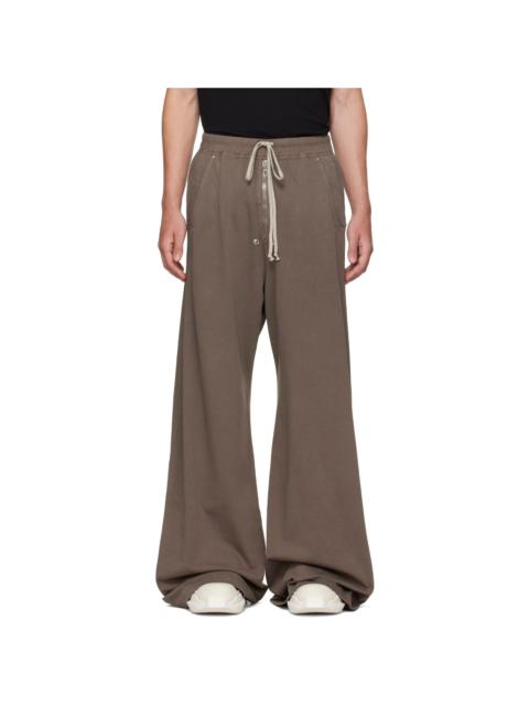 Rick Owens DRKSHDW Brown Tower Geth Belas Sweatpants