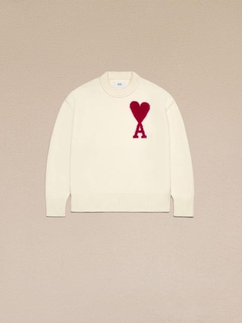 Ami Paris Logo Sweatshirt White/Red