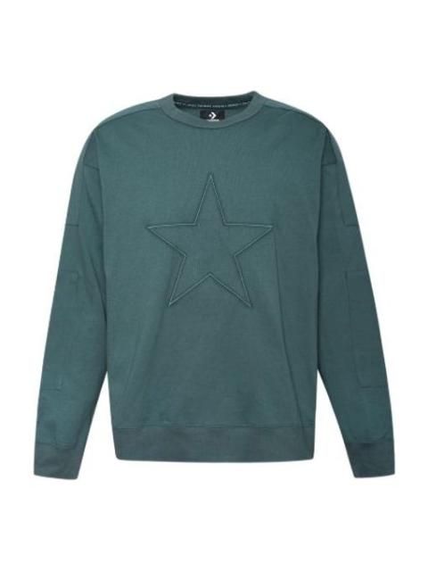 Converse Star Logo Sweatshirt 'Green' 10017895-351