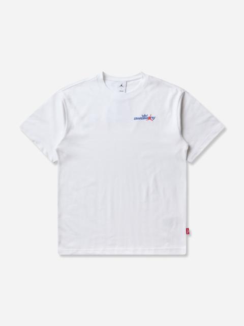 Jordan Men's Awake NY T-Shirt White / Light Blue / Royal / Infrared