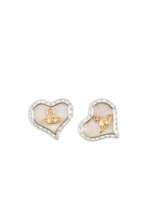 Vivienne Westwood heart-shaped earrings