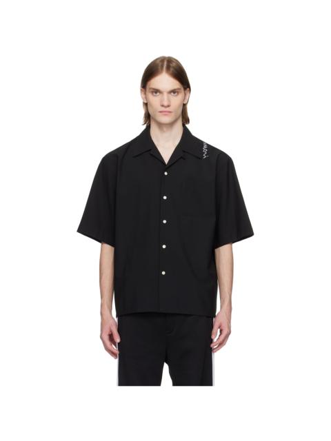 Marni Black Light Wool Bowling Shirt