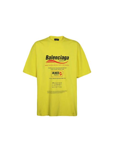BALENCIAGA Balenciaga Dry Cleaning Boxy T-Shirt Yellow