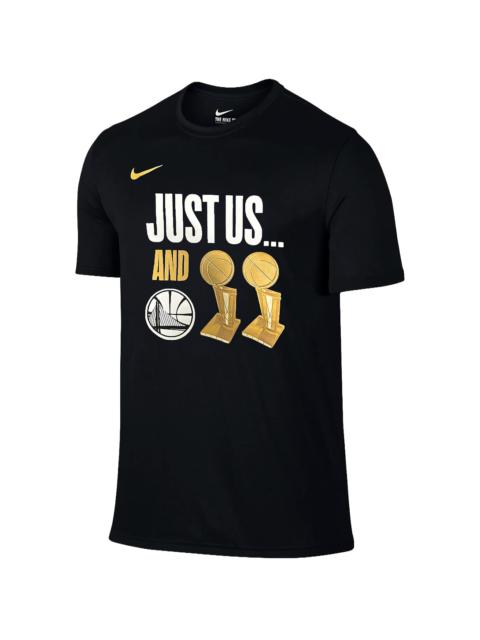 Nike NBA Golden State Warriors Dri-Fit Cotton SS Tee "Black" M11595 BLK