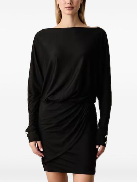 GUESS USA Camryn draped boat-neck mini dress