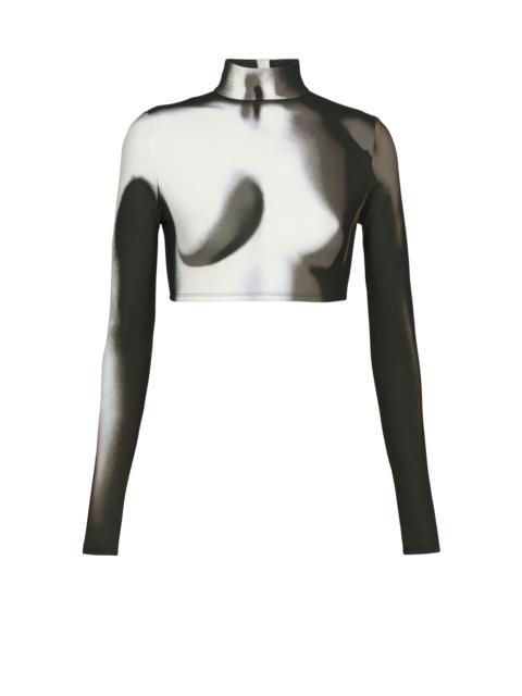 Balmain 저지 작물 top 와 몸 print