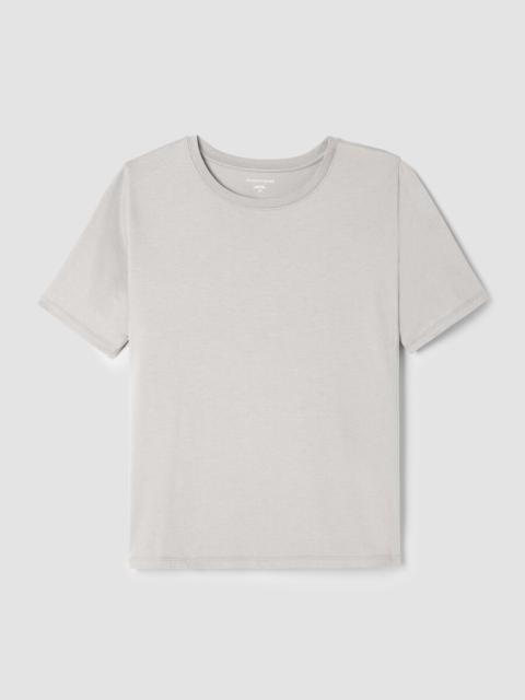 EILEEN FISHER Organic Pima Cotton Jersey Round Neck Tee