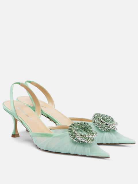 MACH & MACH Galaxy 65 embellished slingback pumps
