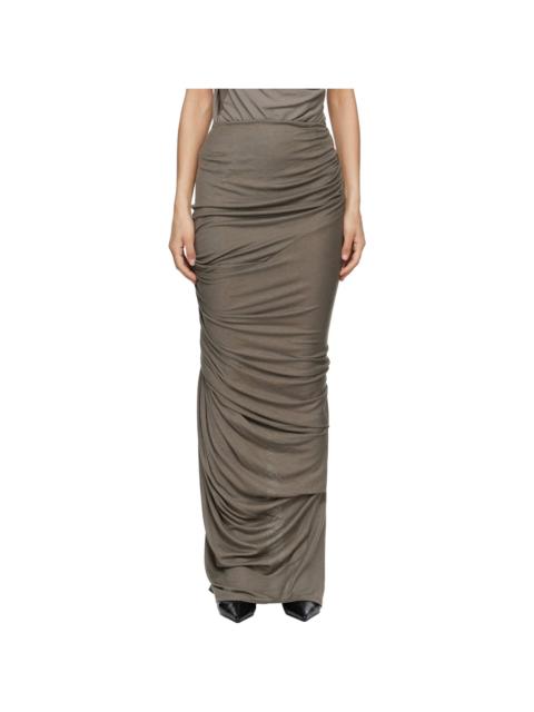 entire studios Taupe Dia Maxi Skirt