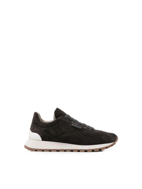Brunello Cucinelli Suede leather sneakers
