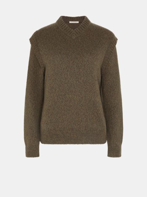 EMILIA WICKSTEAD Kit Knit In Dark Green Mouline Melange