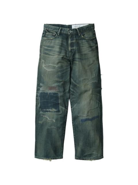 NEIGHBORHOOD patchwork cotton jeans