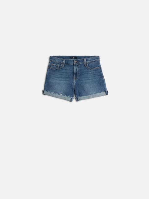 7 For All Mankind Mid Roll Short in Sea