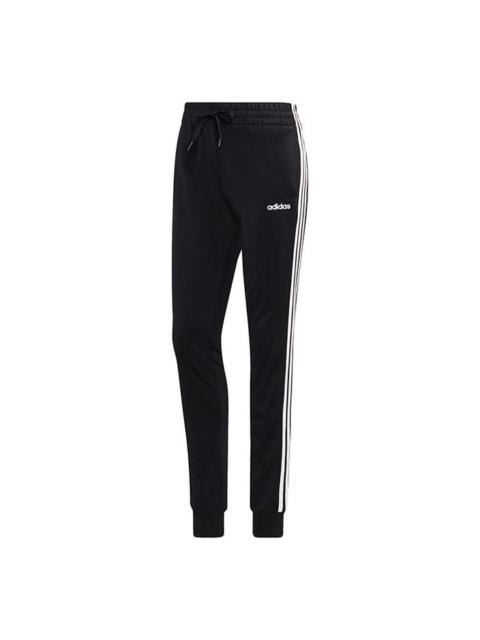 (WMNS) adidas W E 3s Pant Tri Slim Fit Bundle Feet Knit Sports Pants/Trousers/Joggers Black DP2382